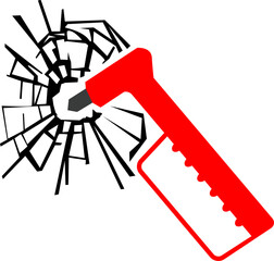 Obraz premium Emergency hammer