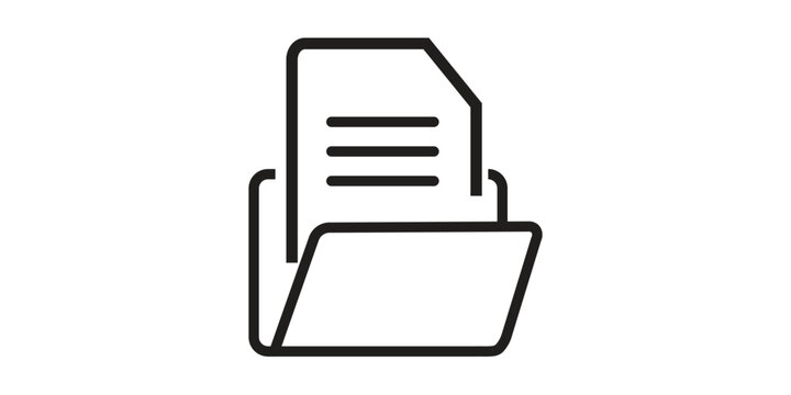 File, folder, document icon vector image. Can also be used for banking, finance, business. Suitable for web apps, mobile apps and print media.