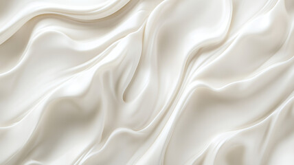 Obraz premium Soft creamy white texture with smooth flowing streaks and organic curves