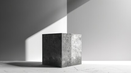 Minimalist Concrete Cube