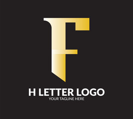 F Letter vector logo design fully editable high quality