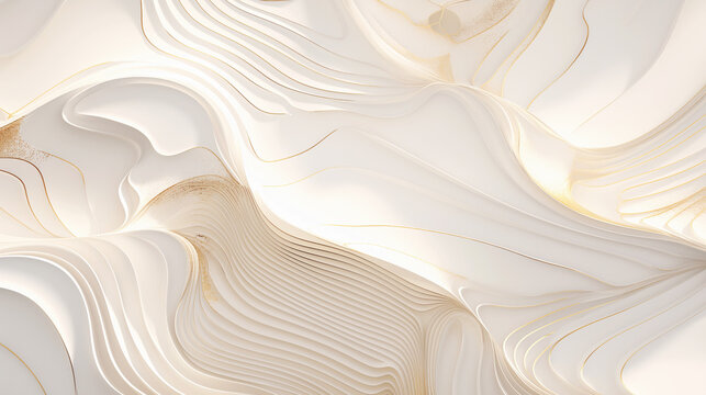 Fototapeta A white background with a gold and silver pattern