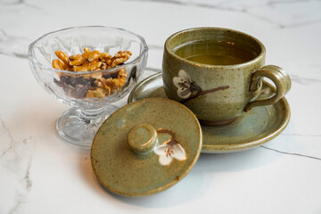 fruit tea and nuts