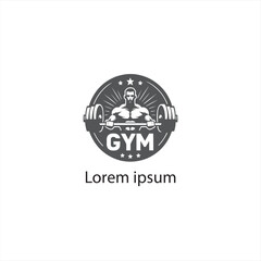 Obraz premium Gym Fitness Logo Design