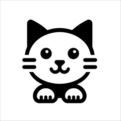 cat icon in white background.