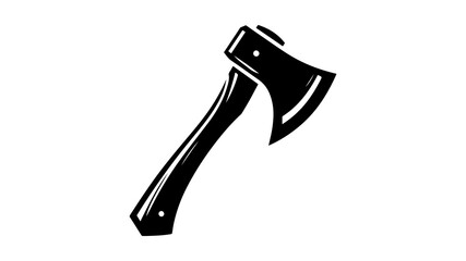 Axe silhouette vector illustration.