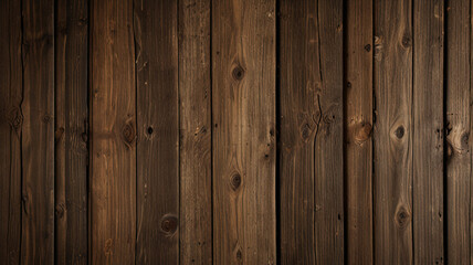 Fototapeta premium Fondo de tablón de madera de color marrón oscuro, papel tapiz. Antiguo fondo de madera con textura oscura grunge, la superficie de la antigua textura de madera marrón, vista superior de paneles. 