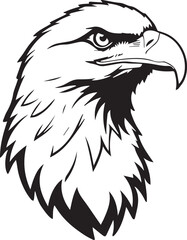 Vector image of an eagle on a white background