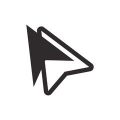 Collection icons Click mouse cursor. Vector illustration
