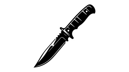 Knife silhouette vector illustration.