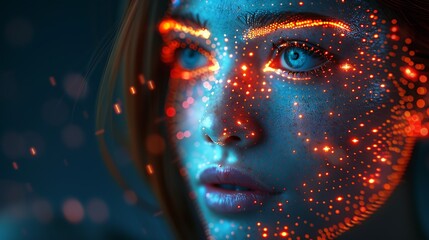 a background for a slide the AI in the cinema market : Generative AI