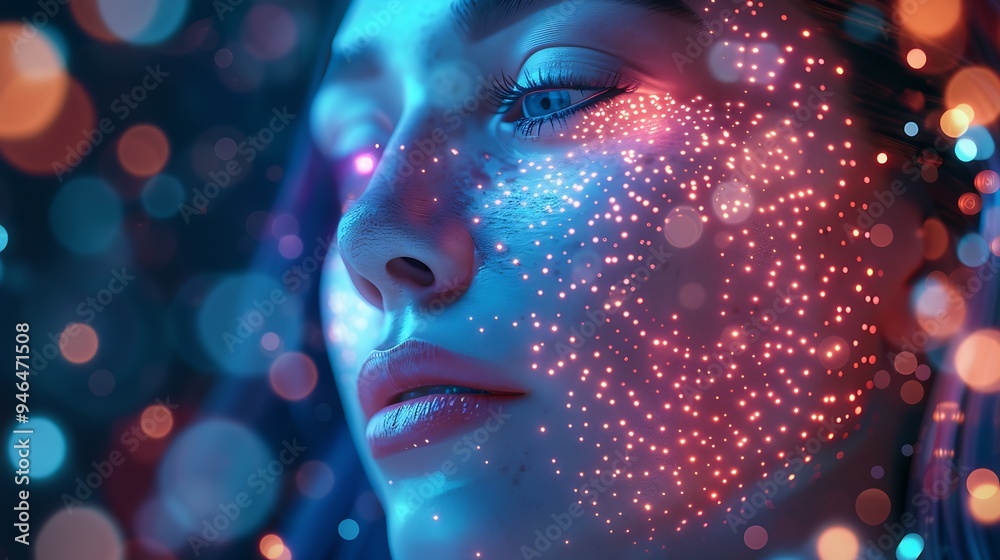 Poster render 3D of consumer experience concept : Generative AI