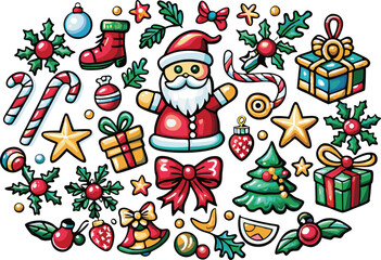 Christmas element vector