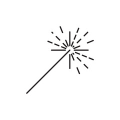 Laser Beam icon design, isolated on white background, vector illustration