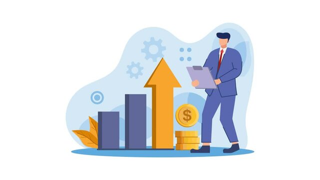  statistical data analysis animation, business improvement report