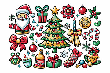 Christmas element vector