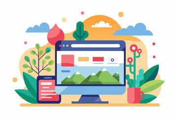 Web, watercolor clipart illustration with isolated background.

