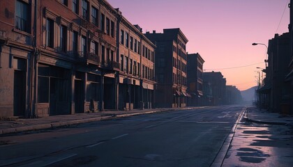 A city street in the middle of the day, but with dark storm clouds overhead and a heavy downpour creating a somber and eerie mood, depicted to emphasize the contrast between the usual vibrancy and the