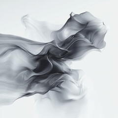 Abstract Gray Waves Background