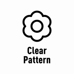Clear Pattern vector information sign