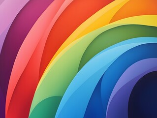 Obraz premium Abstract Colorful Curved Lines Background Design