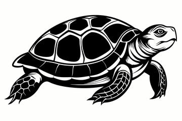 Turtle silhouette vector illustration