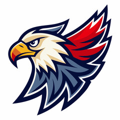 Obraz premium Eagle Logo Vector Art on White Background