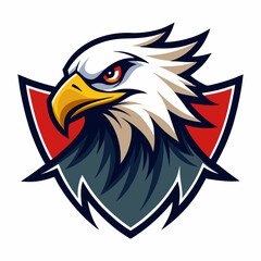 Eagle Logo Vector Art on White Background