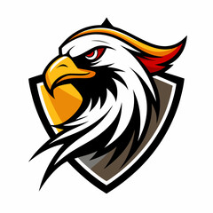 Eagle Logo Vector Art on White Background