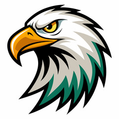 Fototapeta premium Eagle Logo Vector Art on White Background