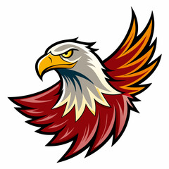 Eagle Logo Vector Art on White Background