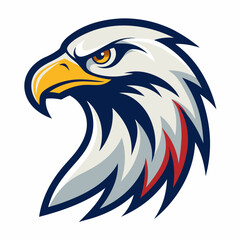 Eagle Logo Vector Art on White Background