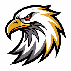 Eagle Logo Vector Art on White Background