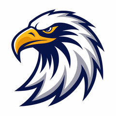 Eagle Logo Vector Art on White Background