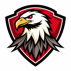 Eagle Logo Vector Art on White Background