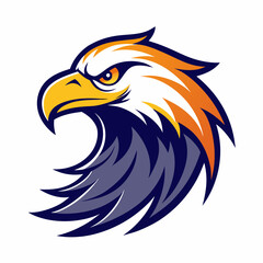 Eagle Logo Vector Art on White Background