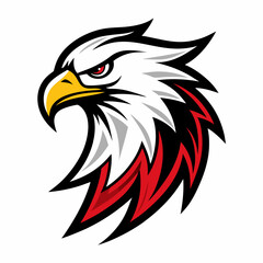 Eagle Logo Vector Art on White Background