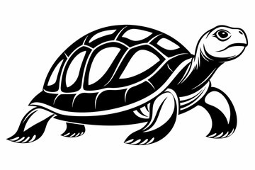 Turtle silhouette vector illustration