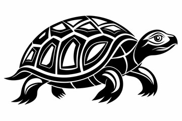 Turtle silhouette vector illustration