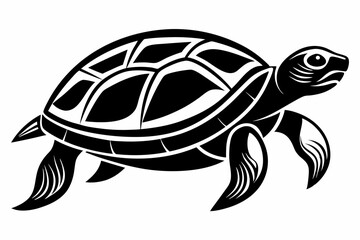 Turtle silhouette vector illustration