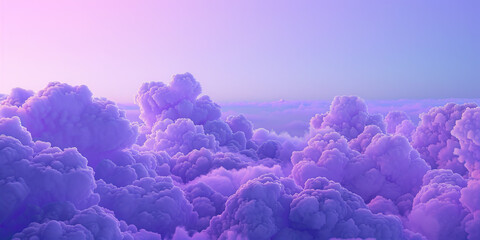 Fototapeta premium Purple Haze Clouds: Risk Management and Mitigation in Mystical Colors