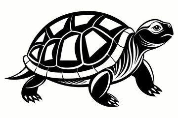 Turtle silhouette vector illustration