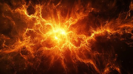 Fototapeta premium Abstract Fire Nebula Background