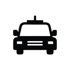 Obraz premium Limo icon / Front view icon, Front view of a sports car icon