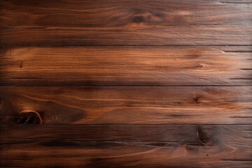 Fototapeta premium Dark walnut wood panel with deep grooves and a natural, rough texture