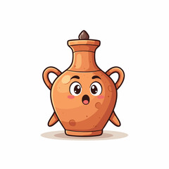 Clay lamp  color Vector Illustration
