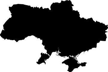 Obraz premium Ukraine Map Outline