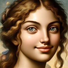 Fototapeta premium latin woman smiling beauty happy