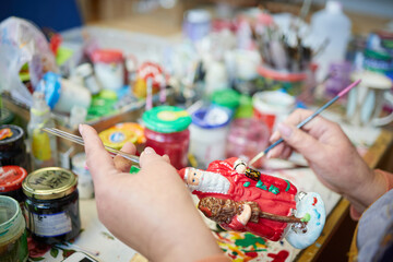 Fototapeta premium The Magic of Christmas: Making and Decorating Holiday Toys