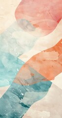 Fototapeta premium A minimalist abstract artwork with clean lines, subtle textures, and a pastel color palette, modern and stylish